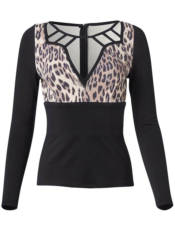Ghost with background  view Classic Leopard Strappy Top