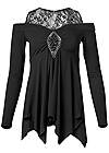 Ghost with background  view Medallion Embellished Lace Top