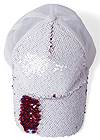Cropped front view Reversible Sequin Ball Cap