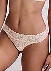 Detail front view Pearl By Venus® Allover Lace Thong 3 Pack, Any 2 For $20