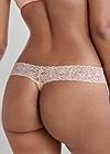 Detail back view Pearl By Venus® Allover Lace Thong 3 Pack, Any 2 For $20