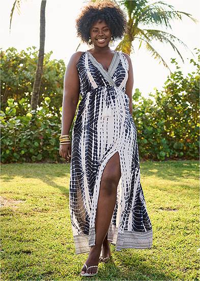 Plus Size Maxi Cover-Up Dress