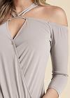 Detail front view Strappy Cold-Shoulder Top