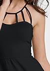 Detail front view Strappy Detail A-Line Dress, Any 2 For $49