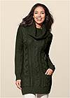 Front View Cozy Sweater Dress