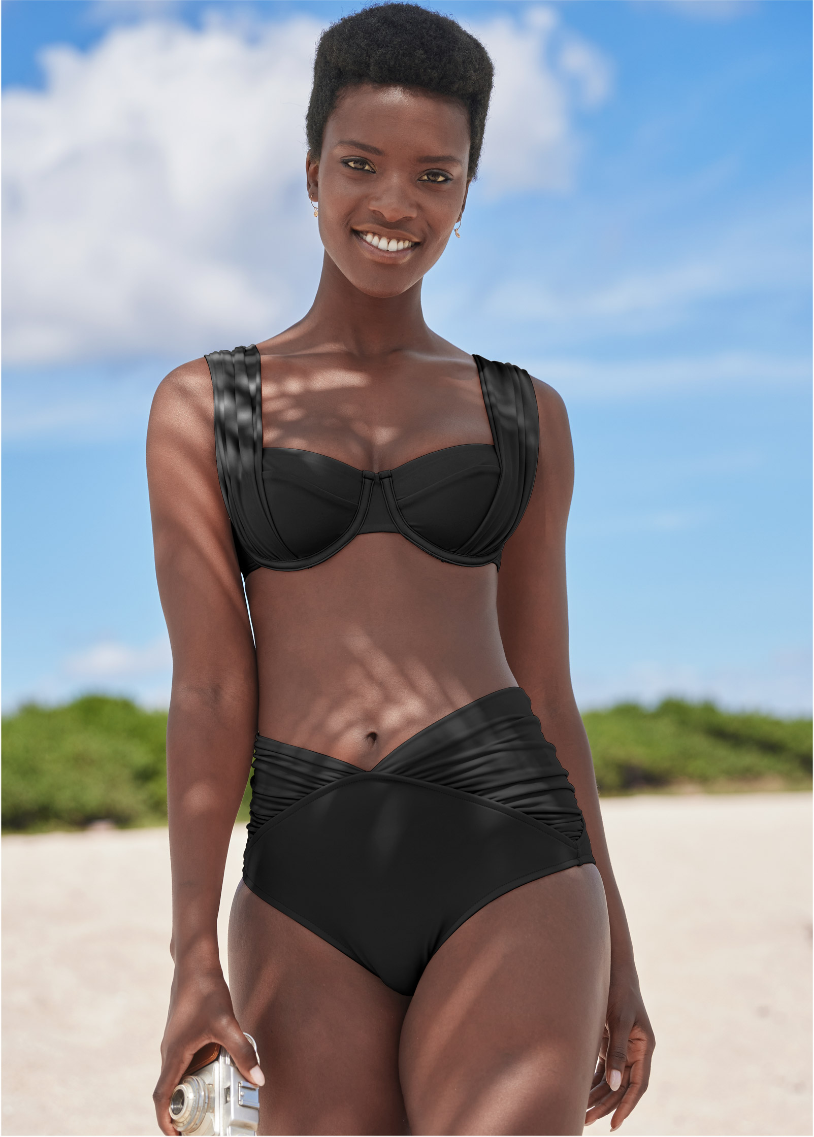 Black bathing 2025 suit bottoms