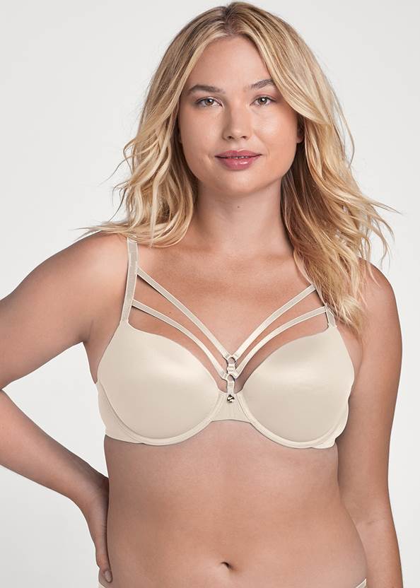 Pearl By Venus® Strappy Plunge Bra, Any 2 For $30,Pearl By Venus® Strappy Bikini 3 Pack, Any 2 For $20