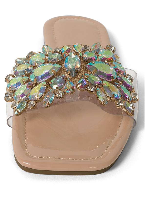 Shoe series front view Rhinestone Sandals