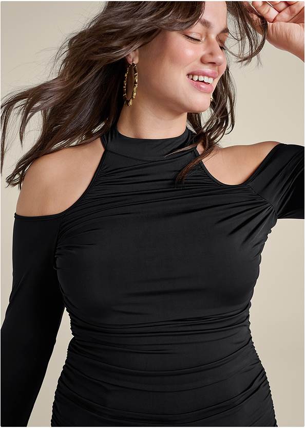 Alternate View Shape Embrace Cold-Shoulder Top