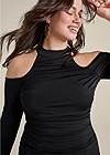 Alternate View Shape Embrace Cold-Shoulder Top