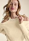 Alternate View Cozy Cold Shoulder Sweater