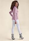 Full back view Sweet Bow Keyhole Sweater