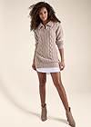 Full front view Layered Sweater Dress