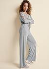 Full front view Embellished Sleeve Jumpsuit