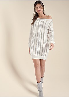 16 Cable-Knit Sweater Dresses That Are Perfect for Winter  Cable knit dress,  Cable knit sweater dress, Cable sweater dress