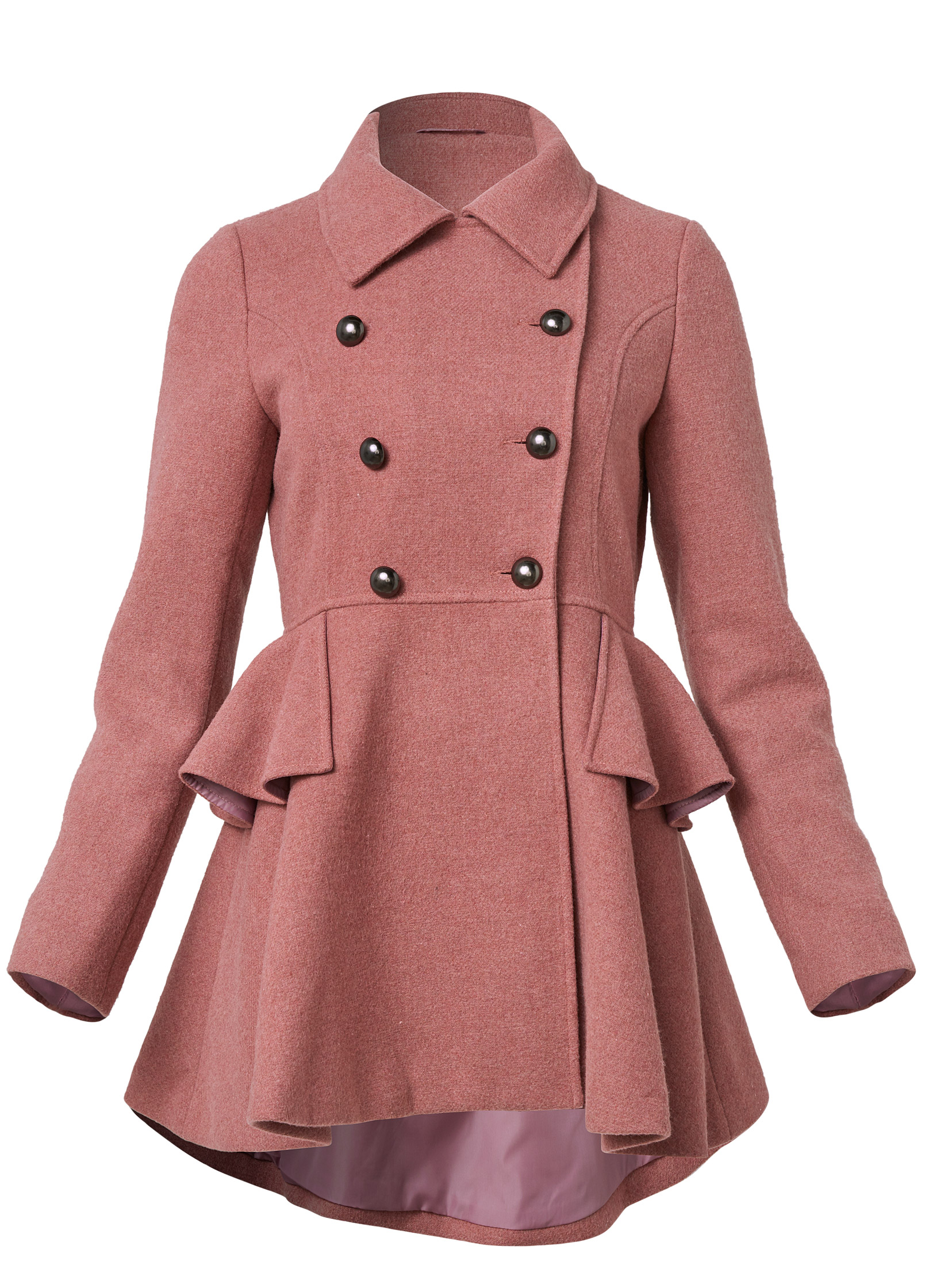 Womens peplum shop coat