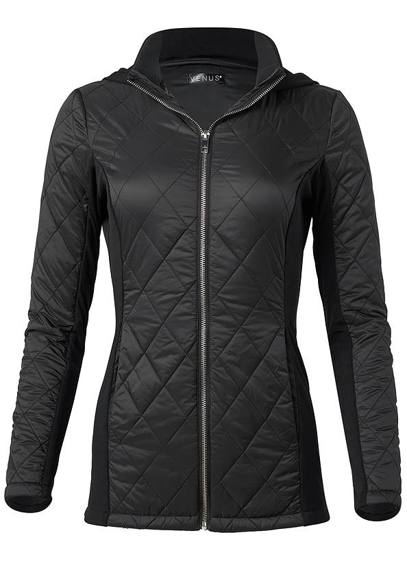 Ghost with background  view Quilted Active Jacket