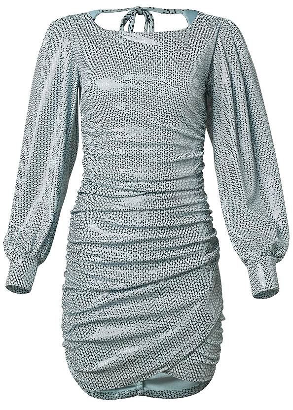 Alternate View Open-Back Shimmer Dress