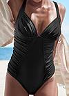 Alternate View Ruched One-Piece
