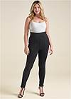 Front View High-Rise Ponte Pants