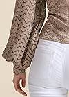 Detail back view Lace Balloon Sleeve Top