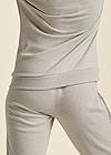 Detail back view Sequin Stripe Pant Set