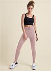 Full front view Ruched Waist Leggings