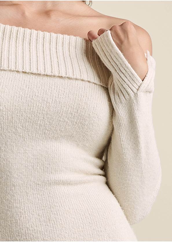 Alternate View Off The Shoulder Sweater Dress