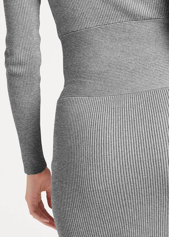 Detail back view Belted Sweater Dress