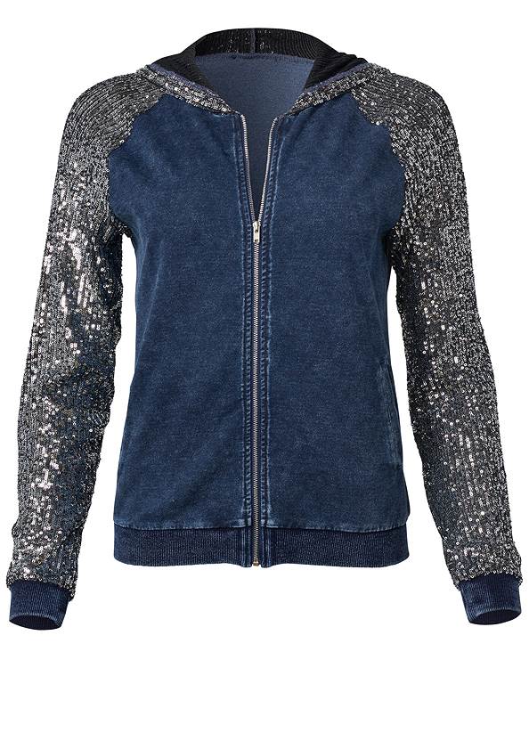 Alternate View Washed Sequin Lounge Jacket