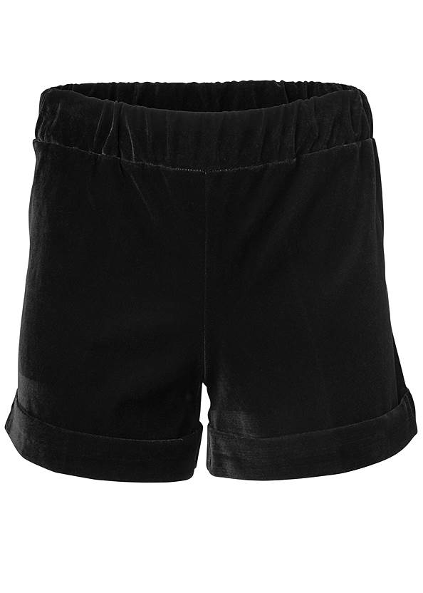 Alternate View Belted Velvet Shorts Set