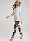 Front View Ankle Detail Leggings