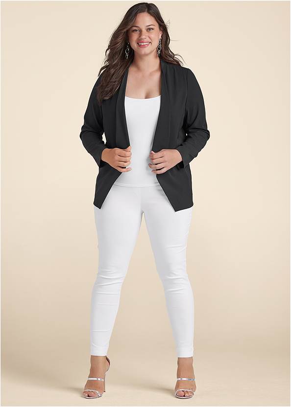 Full Front View Waterfall Blazer