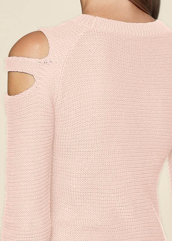 Alternate View Cutout Sleeve Sweater