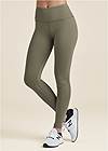 Front View High Waist Active Leggings