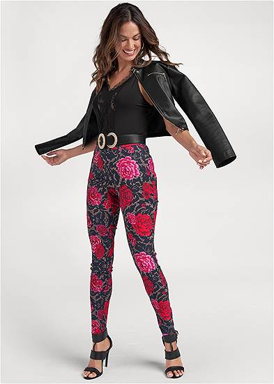 Mid-Rise Slimming Stretch Jeggings