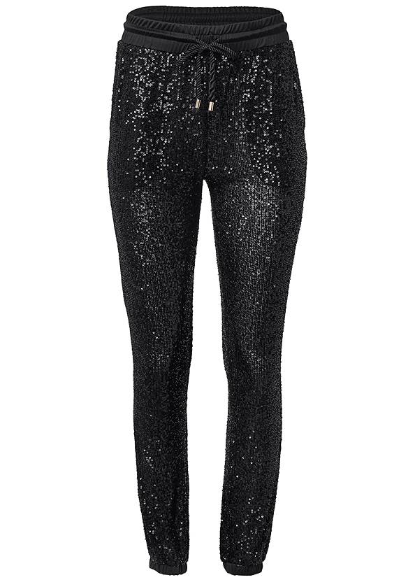 Ghost with background  view Sequin Jogger Pants
