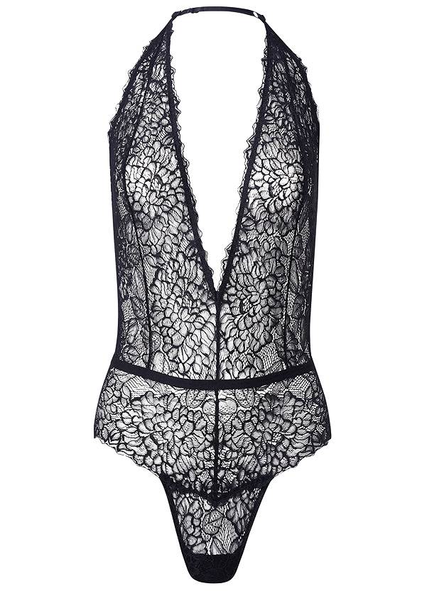 Alternate View Deep Plunge Lace Teddy