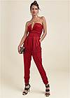 Alternate View Ruched Sequin Jumpsuit