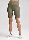 Front View High-Rise Pocket Bike Shorts
