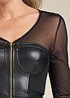 Alternate View Faux-Leather Bustier Top