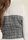 Detail back view Tweed Bustier Blouse