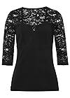 Alternate View Lace Sleeve Top