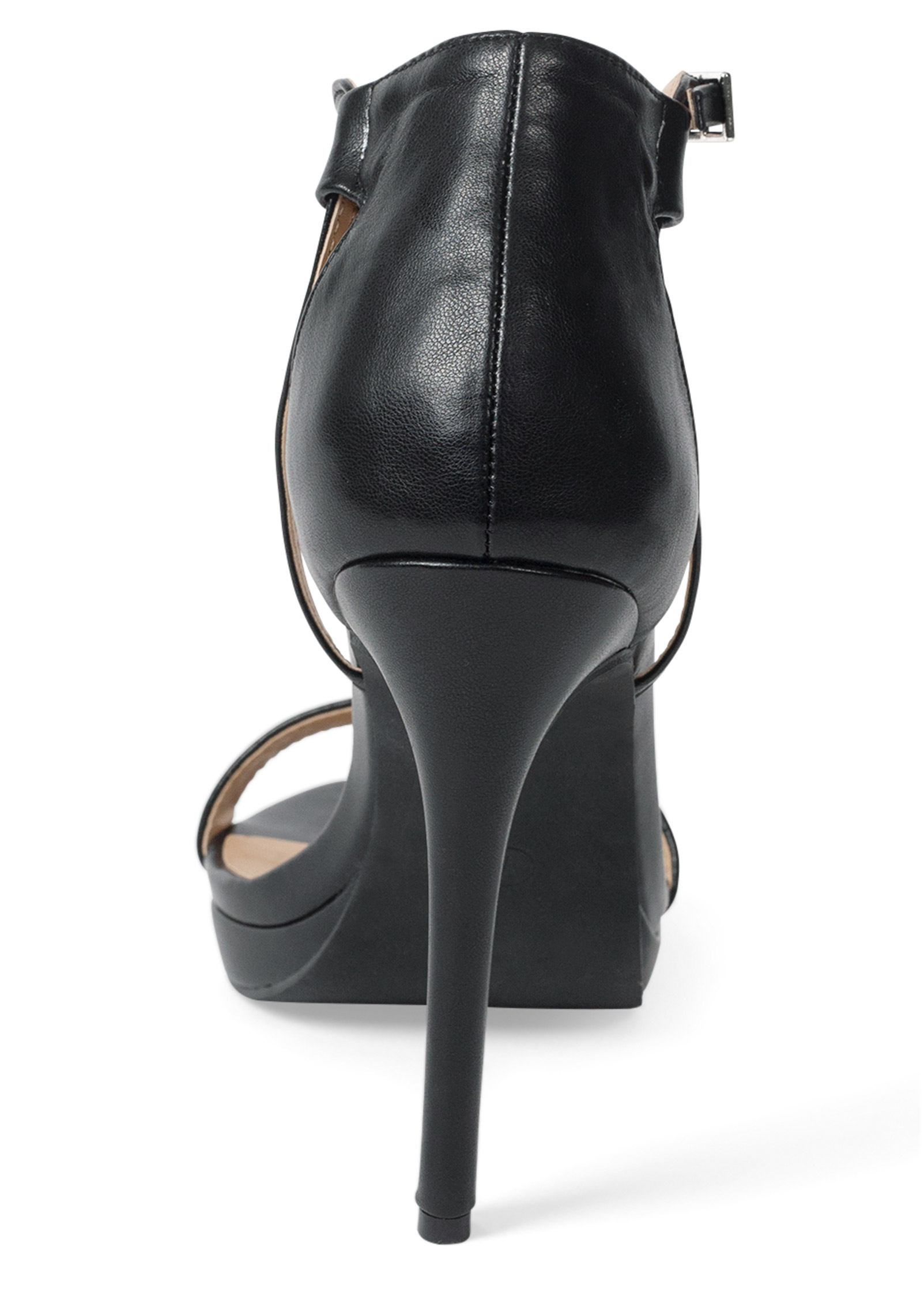 Black leather hotsell strap heels