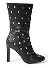 Shoe series side view Faux-Suede Studded Boots