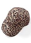 Cropped front view Leopard Print Baseball Cap