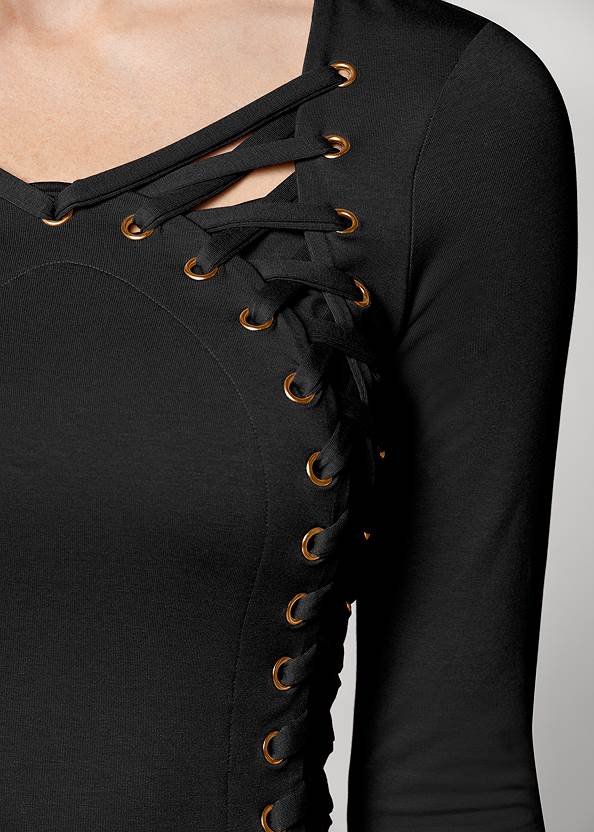 Alternate View Side Lace-Up Top