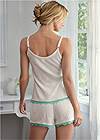 Cropped back view Cozy Short Sleep Set