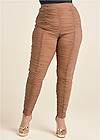 Front View High-Waist Ruched Leggings