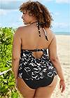 Back View Ruched Goddess Tankini Top